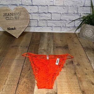 NWT bootaybag bikini underwear lace orange